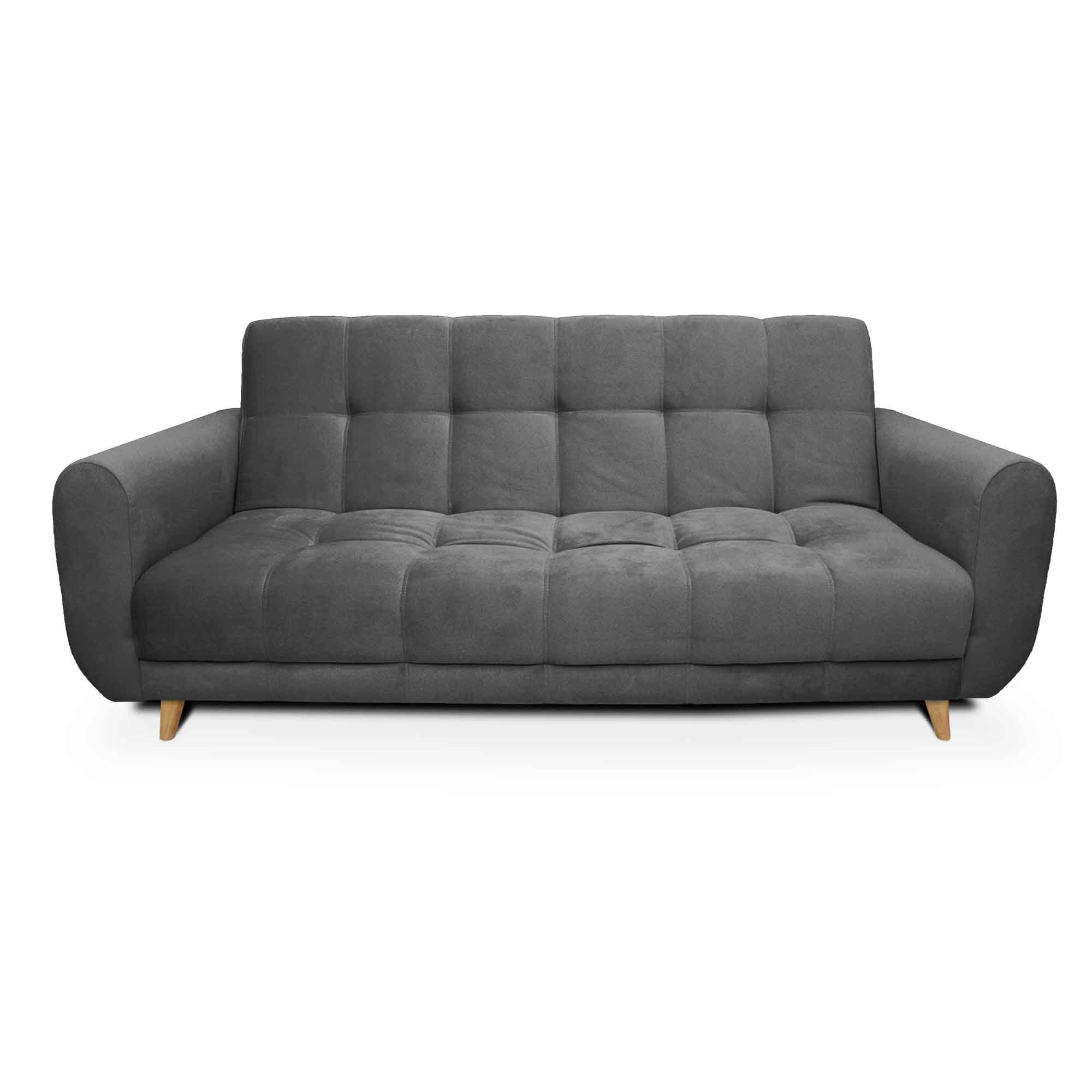 Sofa Cama Comfort Sistema Clic Clac Color Gris